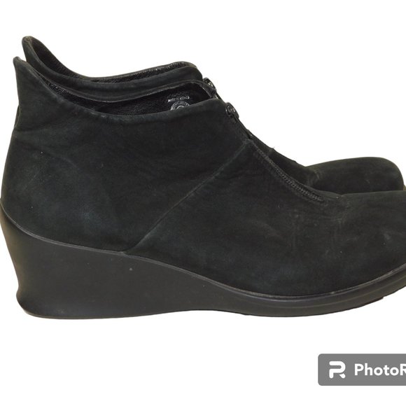 Dr. Zen Walky Suede Leather Wedge Comfort Shoes Size 43 (US Size 10.5) - Picture 4 of 11